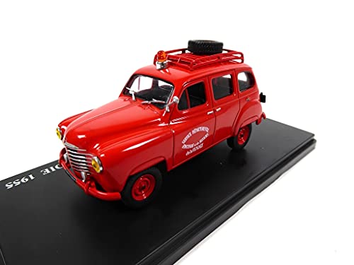OPO 10 - Utility 1:43 compatible with Renault Colorale Prairie Pompiers 4X4 break Incendie (UTR32), Red - Image 4