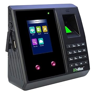 Biomax Bm70w Pro WiFi Face Biometric attendance and Access Machine with inbuilt Battery