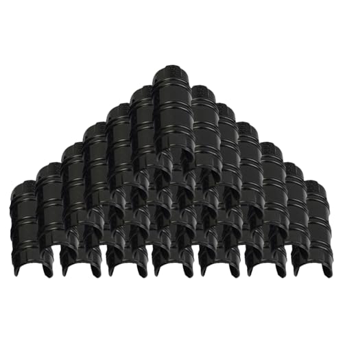 OSALADI Pinzas para Invernadero de PC y ABS 30 Unidades de 20 MM Clip para Película y Malla Resistente a Rayos UV Compatibles Estructuras de Acero para Túneles y Cobertizos