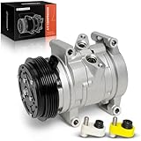 A-Premium Air Conditioner AC Compressor with Clutch Compatible with Chevrolet Spark 1.2L 2012, Beat 1.2L 2018-2021, CSP11 Compressor Type