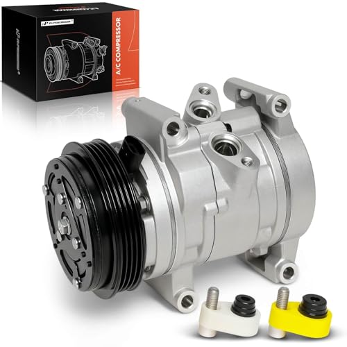 A-Premium Air Conditioner AC Compressor with Clutch Compatible with Chevrolet Spark 1.2L 2012, Beat 1.2L 2018-2021, CSP11 Compressor Type