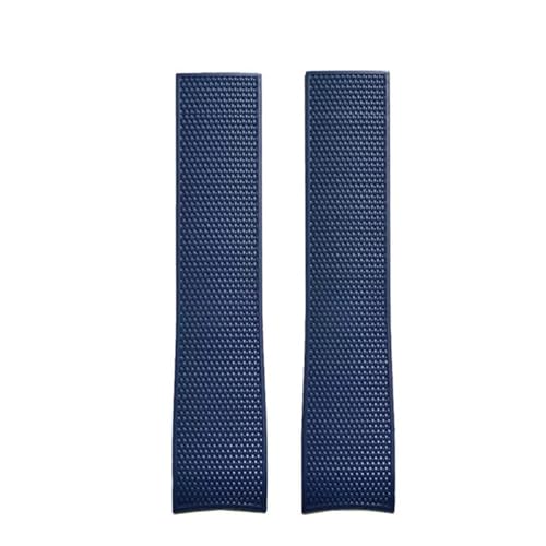 Bracelet montre en caoutchouc 21mm silicone bleu noir pour L3 781 782