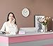 MXOAZNE Cement Business Card Holder for Desk, Modern Desktop Business Name Card Display Stands for Women, Concrete Desk Decor, Pink