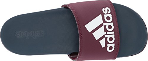 Image of adidas Performance Men's Adilette CF+ Logo Slide Sandal, Maroon /Collegiate Navy /White, 9 M US
