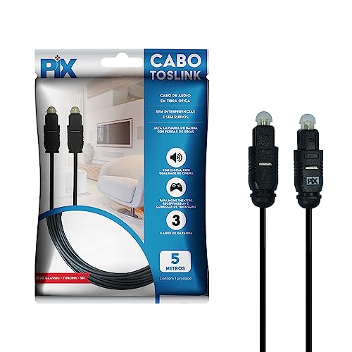 PIX Cabo Óptico Toslink, 5 metros