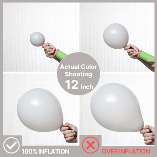 Image of PartyWoo Grey Balloons 50pcs Light Pastel Pale Gray Color 12 Inch