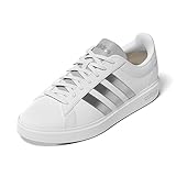 Fodera: Sintetico adidas Grand Court 2.0, Shoes-Low (Non Football) Donna, Ftwr White/Silver Met./Silver Met, 42 EU