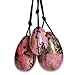 Produktbild Deluxe Yoni Eggs 3er Set RHODONITE, Beckenboden-Trainings-Set, drei Yoni Eier mit unterschiedlicher Größe & Gewicht, von Venize