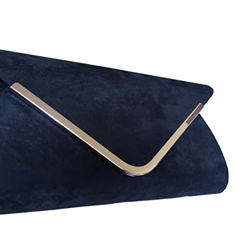 midnight blue clutch bag