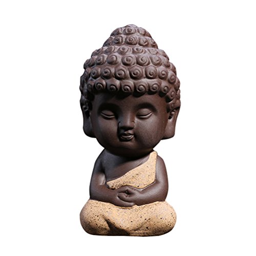 Vosarea Estatua de Buda Pequeña Escultura Tallada a Mano de Figura Buda...