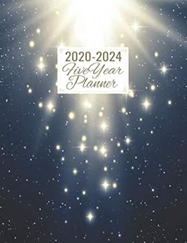 2020 - 2024 Five Year Planner: Bright Stars : 60 Months Calendar and Appointment Schedule Notebook, Agenda Organizer with Notepad Area