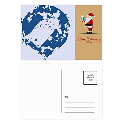Cartes postales Père Noël flèches rondes lot de 20 pour éviter les pannes