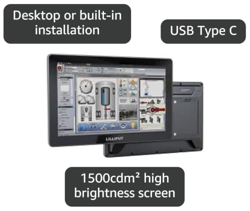 Image of LILLIPUT FA1019 /T 10.1 inch 1500nits Industrial-Grade Touch Monitor HDMI /VGA for POI /POS Kiosk HMI & Heavy-Duty Industrial Equipment Systems (FA1019 /T -HDMI /VGA Version)