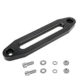 LuckyHigh 10" (254mm) Mount Billet Aluminum Hawse Fairlead with Screws for 8000-15000 LBS Synthetic