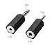 Sienoc 2.5mm to 3.5mm +3.5mm to 2.5mm Audio Stereo Headphone Jack Adapter
