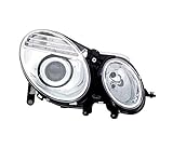 Scheinwerfer Scheinwerfer Beifahrerseite Scheinwerfer Montage Projektor Frontlicht Autolampe Autolicht Chrom LHD Scheinwerfer Kompatibel mit Mercedes-Benz E-Klasse W211 S211 2006 2007 2008 2009 VP884P