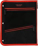 Five Star Pencil Pouch, Pen Case, 3-Pocket Zipper Pouch, Fits 3-Ring Binder, Random Color Shipped, 1 Count (50642)