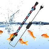 ◣Éclairage captivant : réorganisez votre aquarium avec cette lumière d'aquarium submersible, permettant à vos poissons tropicaux d'exposer leurs couleurs brillantes dans une luminosité vive. L'indice de rendu des couleurs simule étroitement la lumière naturelle du soleil, ce qui rend leur couleur réaliste et époustouflante.