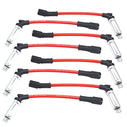 Spocoro 10.5mm High Performance Racing Spark Plug Wires Set Compatible