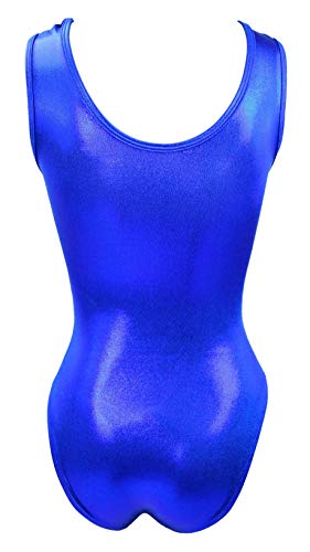 Sookie Active Metallic Sheen Classic Tank Leotard (Pacific Royal, Ladies - Medium)