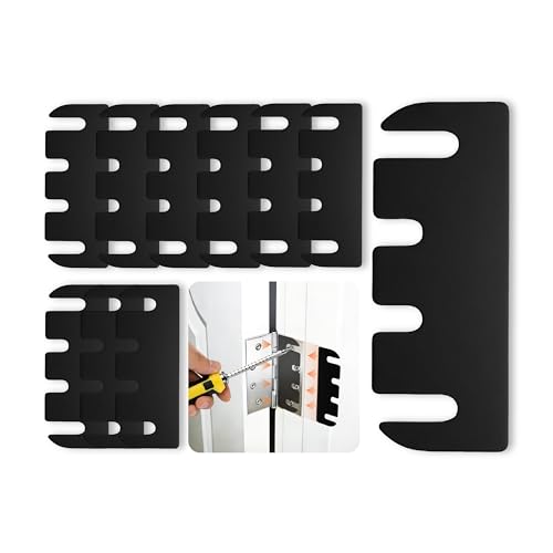 12pcs Door Hinge Shims 4 inch Black Hinge Spacers Hinge shims 4 inch