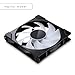 Phanteks M25-140 Gen2, 140mm ARGB High Performance Cooling Fans, Daisy-Chain Unified Fan Frame, Infinity Mirror hub, Single Cable Connection, Black