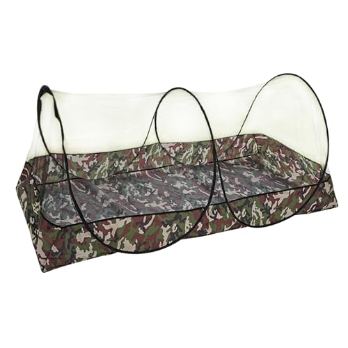 Mückennetz Outdoor Camping, Faltbar Moskitonetz pop up Zelt, Tragbares Reise Moskito Zelt mit Seitlichem Reißverschluss, für Tour, Wanderung, Schlafzimmer, Outdoor (200 * 120 * 73cm)