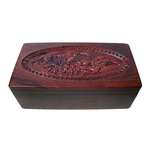 Urnes funéraires en bois sculpté main aux motifs traditionnels