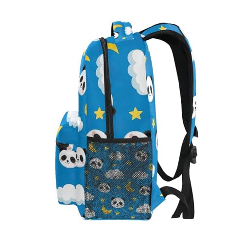 Backpack for Kids, Lightweight Kids Travel Backpack for Boys Girls Back to School Supplies, 15L, Cute Panda Blue4