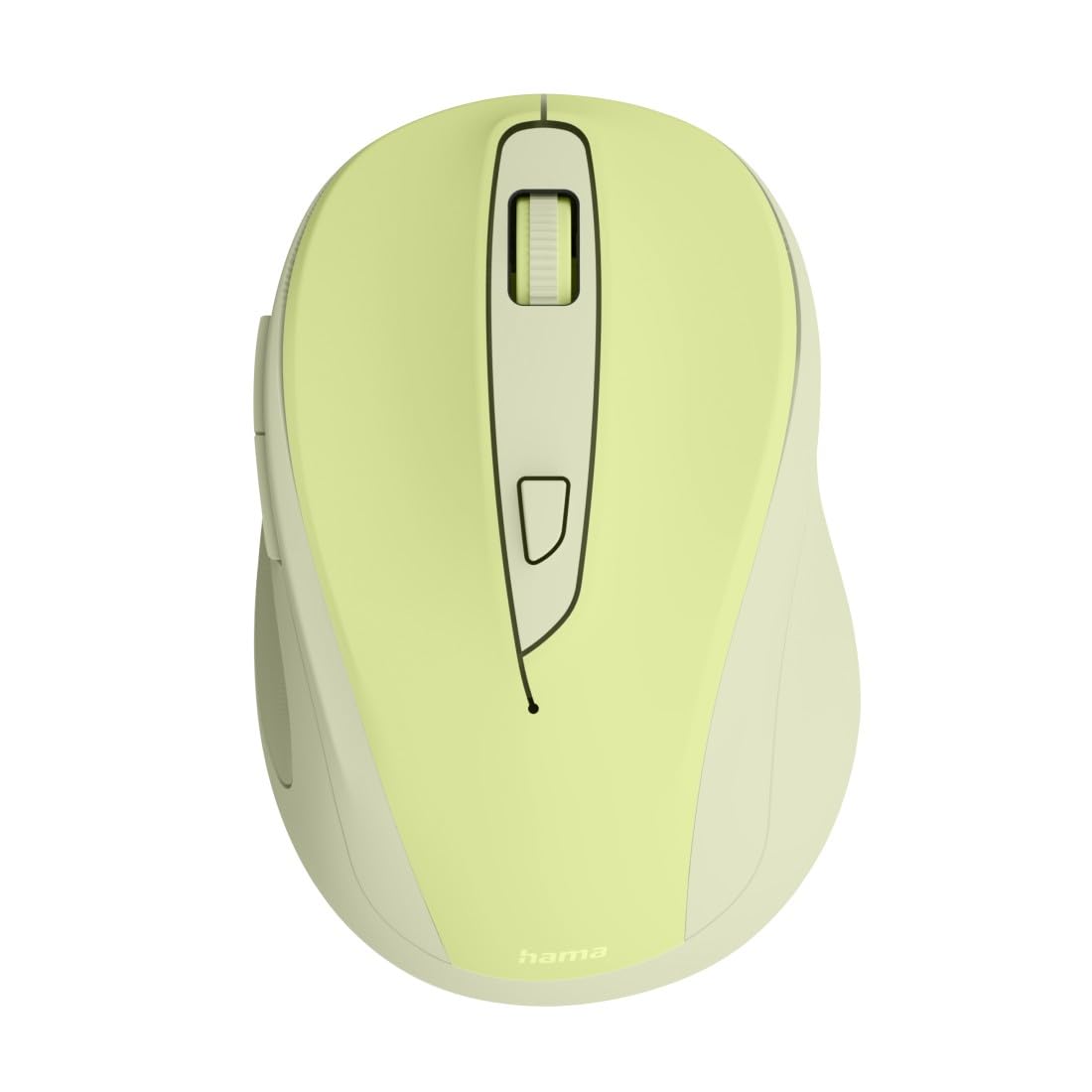 Hama Maus kabellos (optische Funkmaus ohne Klickgeräusch, ergonomisches Design, 6 Tasten, mit Browsertasten, 800/1200/1600 DPI, 2,4 GHz Technologie, ideal als Computermaus, Laptopmaus) grün