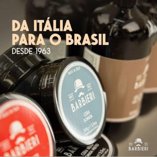 BARBIERI Pomada Supper Matte para Cabelo Masculinos Efeito Meio Opaco Fixação Média 100g