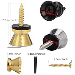 Sangle de Guitare Bouton Serrures de Sangles de Guitare en Métal avec Vis et Coussins en Caoutchouc pour Guitare… - Les Beatles, Paul McCartney, John Lennon, RIngo Starr, George Harrison Sangle de Guitare Bouton Serrures de Sangles de Guitare en Métal avec Vis et Coussins en Caoutchouc pour Guitare… – Image 7