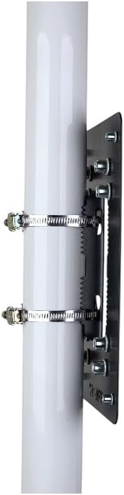 PRO-167 Universal Heavy-Duty Pole Mount Bracket, Powder-Coated Metal, 9.45x6.30x0.07 Inch, for Junction Box, Camera, Enclosure Mounting, Straps Included