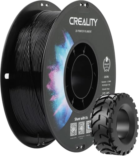 Creality TPU Filament 1 75 mm 95A Shore Härte Flexibles 3D Drucker Filament Hoch elastisch & hohe Rückfederung 1 kg Spule Schwarz
