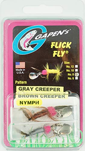 Gapen's Nymph Flick Fly Grey & Brown Creeper - Pattern #8