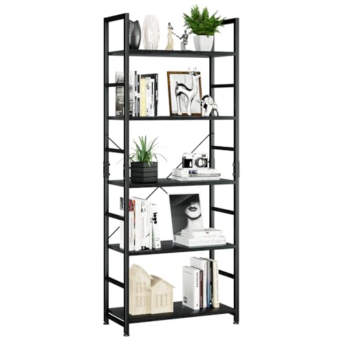 Image of NUMENN 7 Layer Multipurpose Bookshelf Rack | Waterproof Plastic Book Storage Shelf for Home, Study Room, Living Room & Office | DIY Free-Standing Organizer for Books (Durable & Lightweight) (5 Layer)