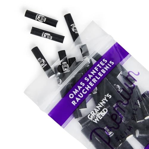 Granny’s® Slim Aktivkohlefilter 50 Stück & 2x King Size Long Papers | Ø 5,9 mm Filtertips | 108 x 45 mm | Für selbstgedrehte Zigaretten