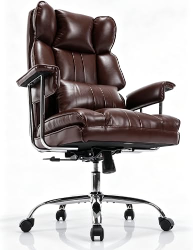 Heavy Duty Office Chair Big and Tall Gaming Chair for Heavy People,Brown