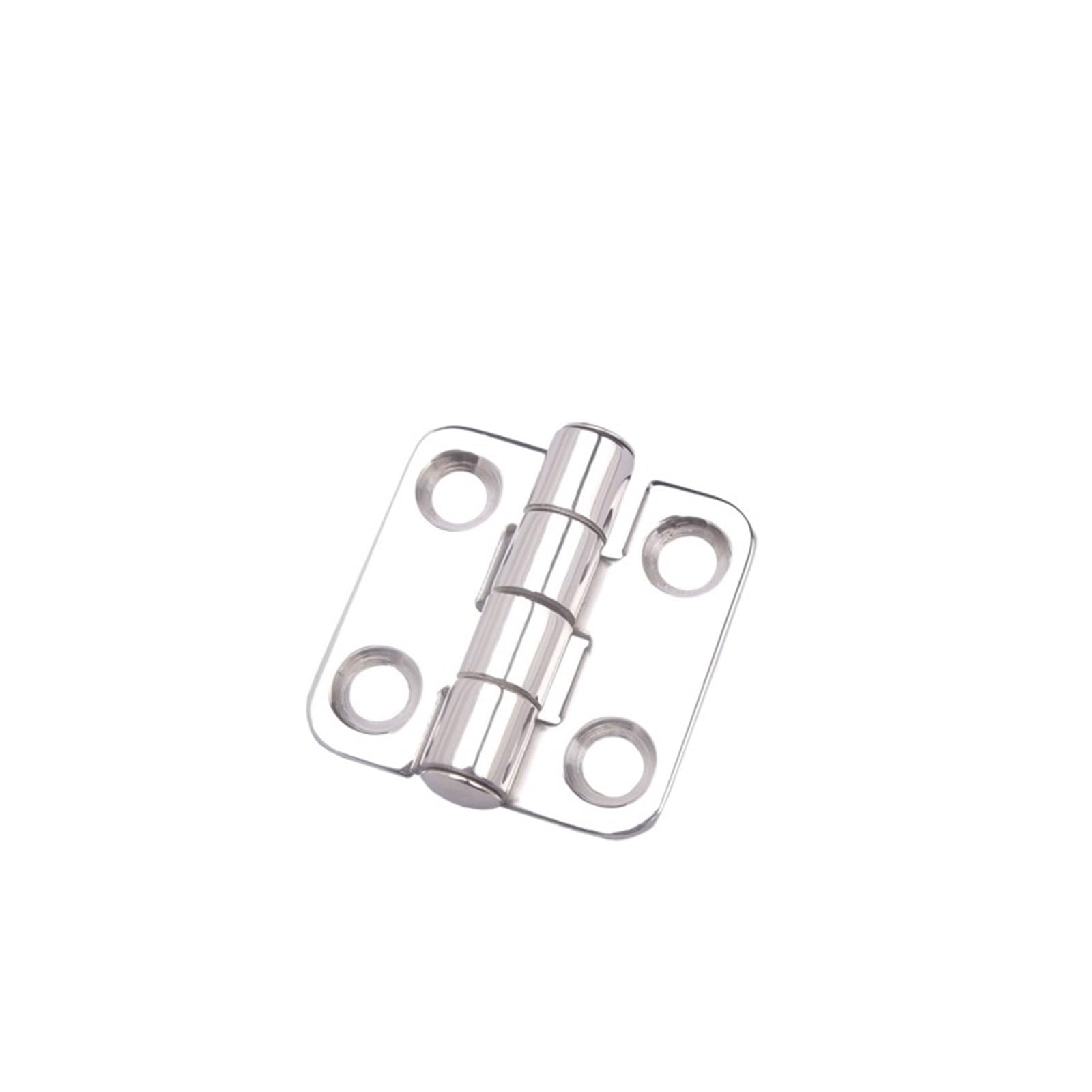 Seveqis Silver 38Mm*37Mm Household Hinge Hinge Folding Leaf Loose-Leaf, Marine Hardware Yacht Accessories 304 Stainless Steel, Marine Hardware