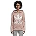 adidas Originals Women's Trefoil Hoodie, Pink Spirit, X-Small