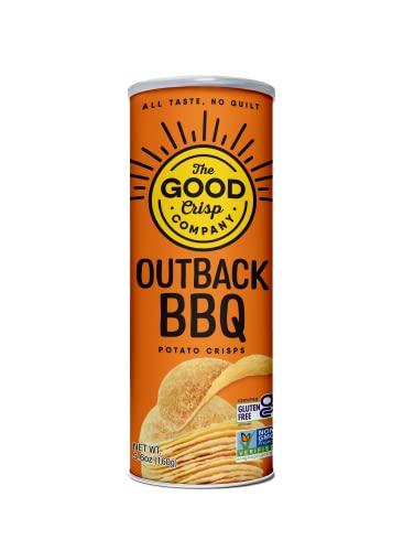 The Good Crisp Company, Outback BBQ, Gluten Free Potato Chips (5.6 Ounce Canisters, Pack of 8), Non-GMO, Allergen Friendly, Potato Chip Snack Pack, Gluten Free Snacks - Thumbnail 2
