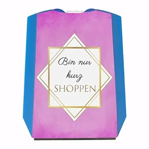 Speecheese Bin nur kurz shoppen Parkscheibe Rosa Gold