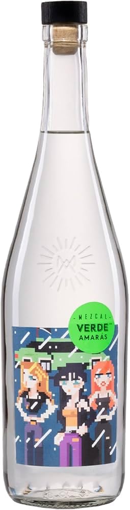 Mezcal Amarás | Verde Momento | 700 ml | Ausgewogene Süße und rauchige Noten | Nachhaltig hergestellt | Perfekt für anspruchsvolle Cocktails