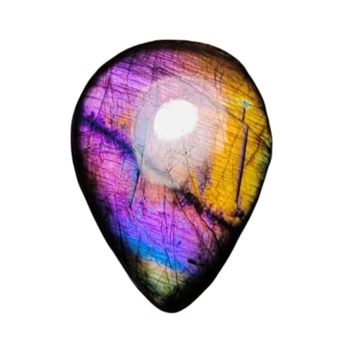Labradorite arc-en-ciel naturelle pierre gemme lâche 50x37mm bricolage pendentif