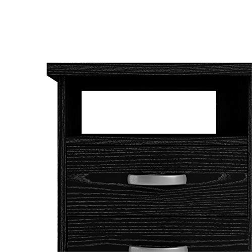 Tvilum Desk With 5 Drawers, Black Woodgrain #TOP2