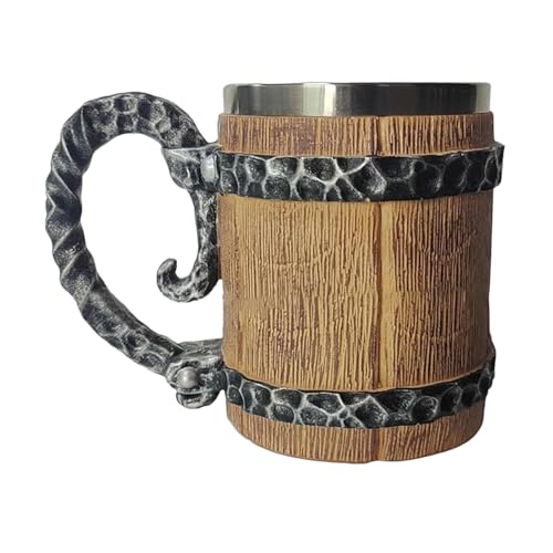 Recipiente de bebidas renacentista con asa para alcohol y té 2