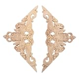 Facile à décorer : chaque incrustation sculptée pour meubles est facile à fixer, et avec deux pièces, vous pouvez réaliser sans effort des projets d’applique en bois sculpté sur de nombreuses surfaces, notamment des incrustations d’angle