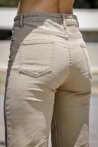 Image of RAGZO Relaxed Fit Jeans for Women || Women High Waist Jeans Pants || Flare Denim Jeans || Loose Fit Jeans for Women