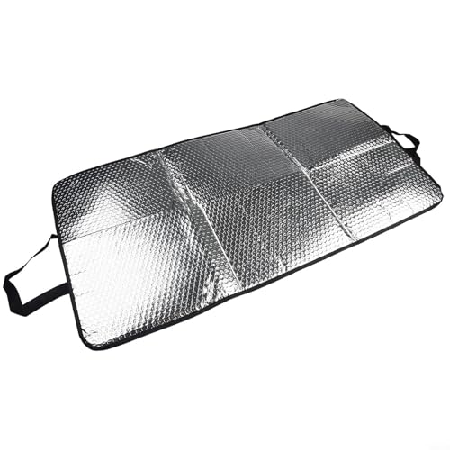 Zilimontt Protector solar de aluminio para aire acondicionado con banda elástica para protección de unidades al aire libre, impermeable y resistente al polvo, 46 x 95 cm