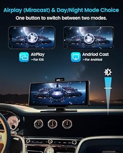 IIWEY iK7 10-Inch Wireless Apple CarPlay Screen, Android Auto, 4K Dash Cam — photo 6 of 6